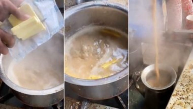 Butter Wali Chai! आगरा फूड स्टॉल की फेमस बटर वाली चाय का वीडियो वायरल, भड़के टी लवर्स, देखें ट्वीट्स