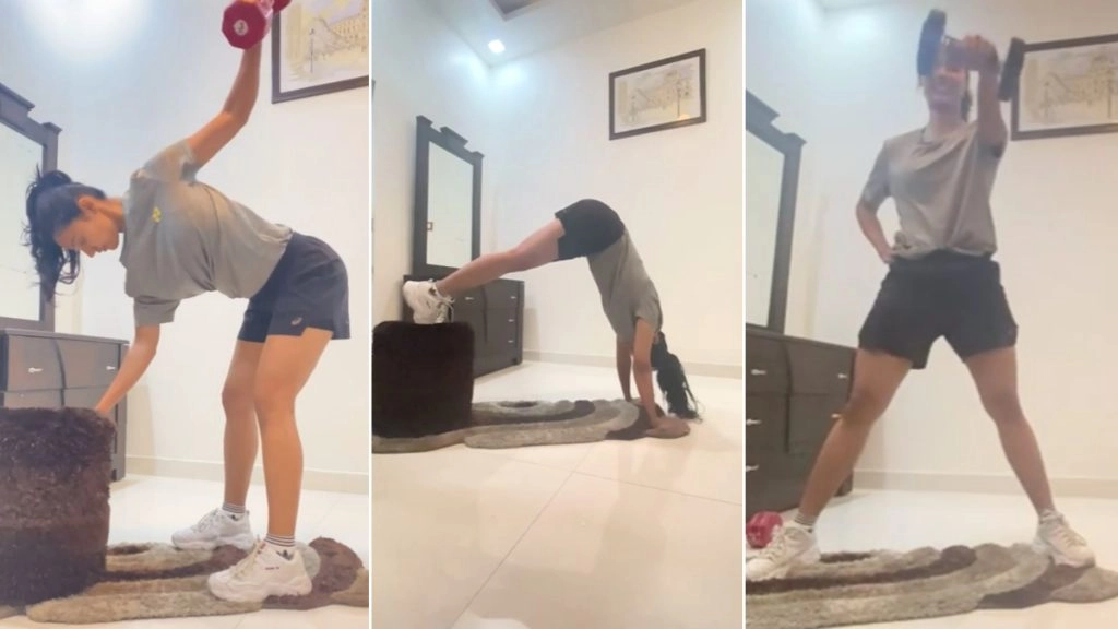 दिशा पटानी की आर्मी अफसर बहन खुशबू पटानी ने दमदार अंदाज में किया कसरत, वीडियो शेयर कर दिया फिटनेस मोटिवेशन