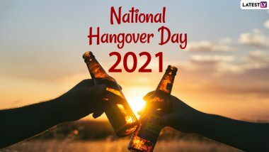 National Hangover Day 2021 Funny Memes & Jokes: राष्ट्रीय हैंगओवर दिवस को इन मजेदार GIFs, WhatsApp Stickers, Quotes, Messages के जरिए मनाएं