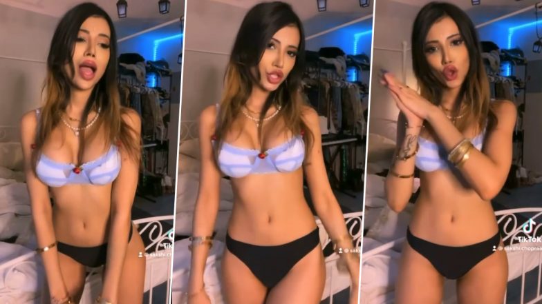 Sakhi Chopra Bold Video: OnlyFans स्टार साक्षी चोपड़ा ने बोल्ड कपड़ों में किया हॉट डांस, सेक्सी वीडियो देख उड़ जाएंगे होश