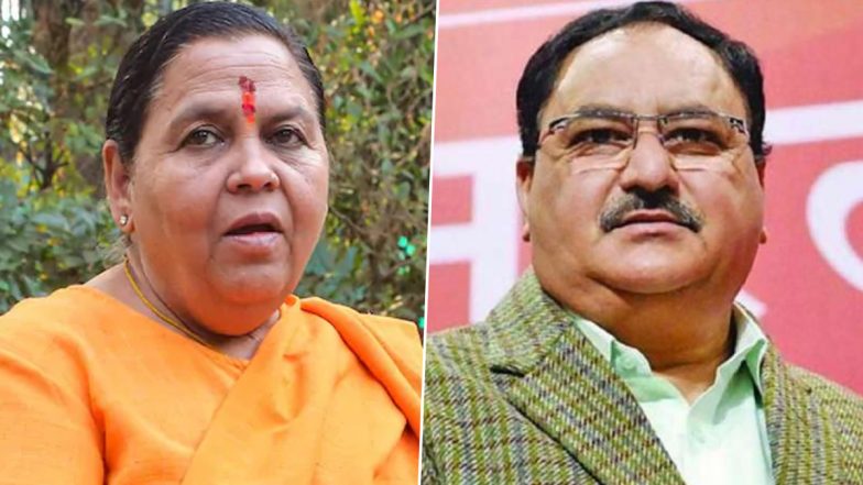 Liquor Ban: भाजपा नेता उमा भारती ने जेपी नड्डा से की बीजेपी शासित राज्यों में पूर्ण शराबबंदी लागू करने की अपील