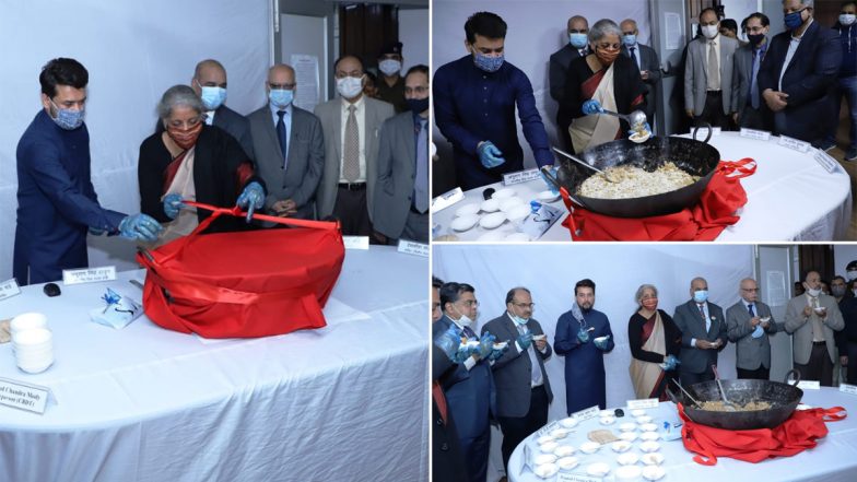 VIDEO: हलवा सेरेमनी के साथ आम बजट 2021-22 की प्रिंटिंग शुरू, वित्तमंत्री निर्मला सीतारमण ने ‘Union Budget Mobile App’ भी किया लॉन्च