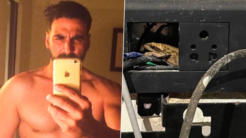 Akshay Kumar को चार्जिंग पॉइंट पर मिला ये मेहमान, फोटो देखकर लोग भी हुए हैरान