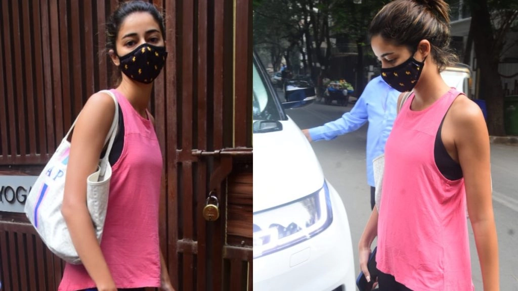 अनन्या पांडे को योग क्लासेस के बाहर किया गया स्पॉट 