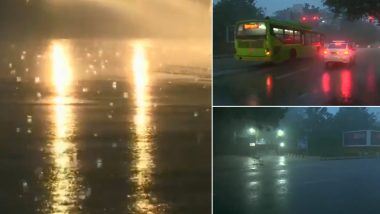 Delhi Rains: दिल्ली-एनसीआर में ठंड के बीच मौसम ने ली करवट, कुछ इलाकों में हो रही बारिश (Watch Video)