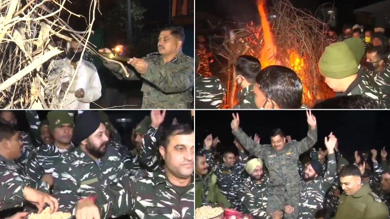 Lohri 2021: जम्मू में लोहड़ी का जश्न मनाते दिखे केंद्रीय रिज़र्व पुलिस बल के जवान, सामने आया वीडियो