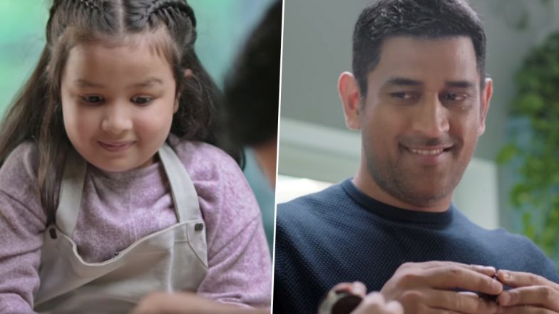 MS Dhoni और Ziva विज्ञापन में साथ आए नजर, बाप-बेटी की जोड़ी ने जीता लोगों का दिल (Watch Video)