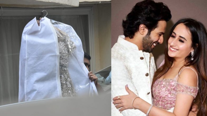 Varun Dhawan And Natasha Dalal Marriage: वरुण की दुल्हनिया बनने चली नताशा के लहंगे की Photos आई सामने