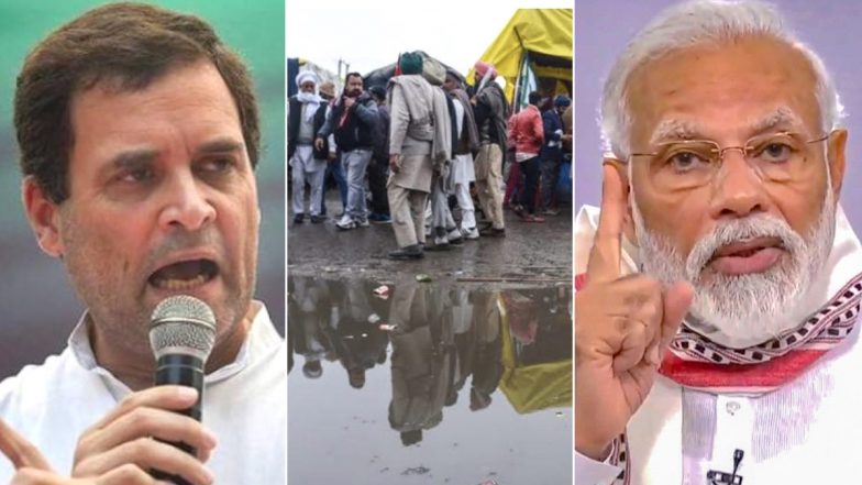 Farmers Protest: राहुल गांधी का केंद्र पर निशाना, कहा-बारिश में टेंट की टपकती छत के नीचे ठिठुर रहा किसान, सरकार की क्रूरता के दृश्यों में, देखने को बचा कुछ नहीं