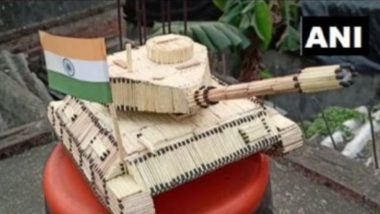 Indian Army Day 2021: ओडिशा के कलाकार ने खास अंदाज में सेना के प्रति जाहिर किया सम्मान, माचिस की 2,256 तीलियों से बनाया इंडियन आर्मी का टैंक