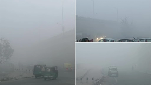 Delhi Weather: दिल्ली-एनसीआर में छायी कोहरे की मोटी धुंध, जनवरी अंत तक जारी रहेगी शीत लहर