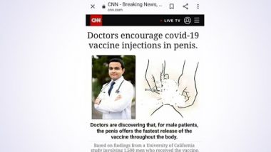 Fact Check: पुरुषों के लिंग में कोविड इंजेक्शन लगाने से शरीर में सबसे तेजी से वैक्सीन जारी होता है? जानें इस वायरल न्यूज की सच्चाई