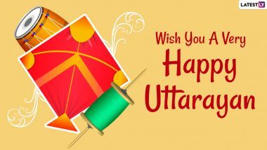 Uttarayan & Makar Sankranti 2021 HD Images: उत्तरायण और मकर संक्रांति की इन आकर्षक Wallpaper, GIF Greetings, Quotes, Photo SMS के जरिए दें बधाई