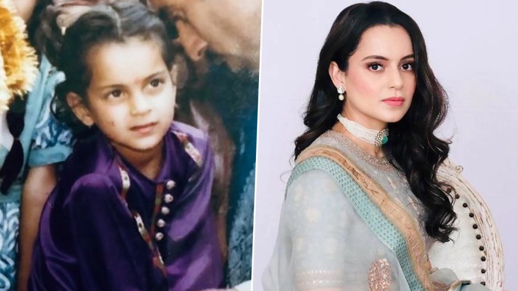 कंगना रनौत ने शेयर की बचपन की फोटो 