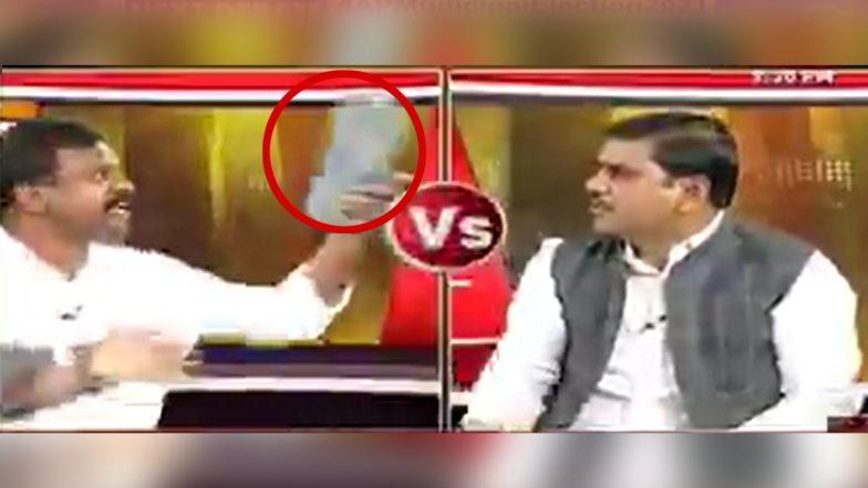 Andhra Pradesh: लाइव टीवी डिबेट में भिड़े नेता, बीजेपी के महासचिव पर चप्पल से हमला