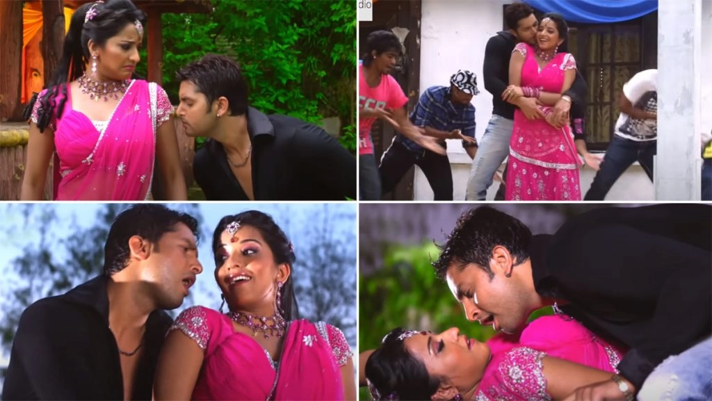 मोनालिसा और विक्रांत का गाना मूड बनल बांटे हुआ वायरल 