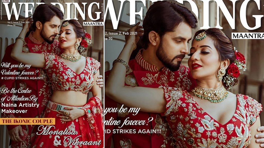 भोजपुरी एक्ट्रेस मोनालिसा ने पति विक्रांत सिंह कराया वैलेंटाइन स्पेशल फोटोशूट