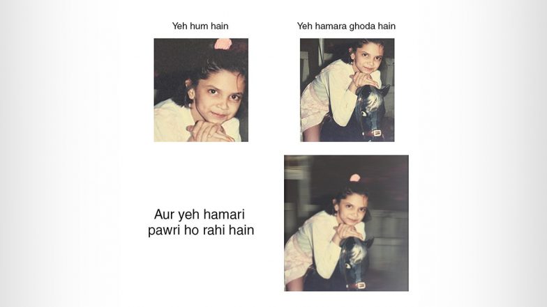 Deepika Padukone ने 'Pawri Ho Rahi Hai' स्टाइल में शेयर की  बचपन की ये क्यूट Photos, पहचान पाना है मुश्किल