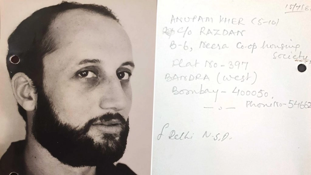 अनुपम खेर ने शेयर की अपनी थ्रोबैक तस्वीर 