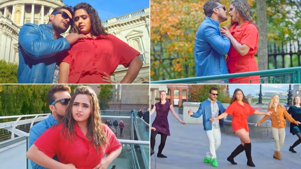 वायरल हुआ खेसारी और काजल का नया गाना 