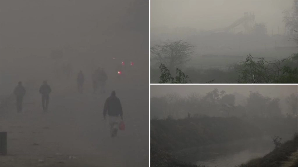 दिल्ली में घने कोहरे के कारण विजिबिलिटी काफी कम, ठंड ने भी बढ़ा रखी है मुश्किलें