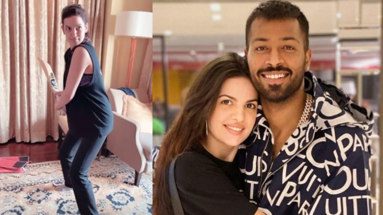 Hardik Pandya के स्टाइल में बैटिंग करते दिखाई दी मंगेतर नताशा स्टेनकोविक, सामने आया फनी वीडियो
