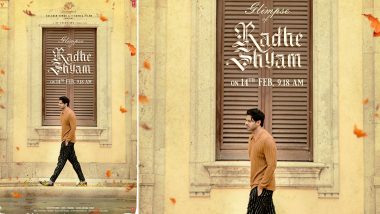 Radhe Shyam: फिल्म 'राधेश्याम' से प्रभास का नया पोस्टर हुआ रिलीज, वैलेंटाइन्स डे पर खास झलक देंगे मेकर्स