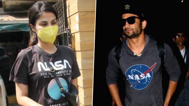 Rhea Chakraborty ने Sushant Singh Rajput की याद में पहनी ये खास टी-शर्ट, देखें ये बेहद स्पेशल Photos