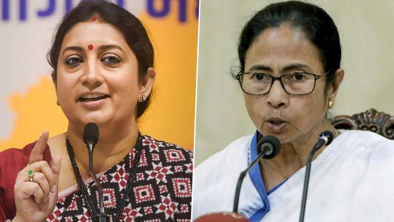 रामभक्तों को जेल भेज ममता उन्हें मरवाने वालों के समर्थन में आई हैं- केंद्रीय मंत्री स्मृति ईरानी