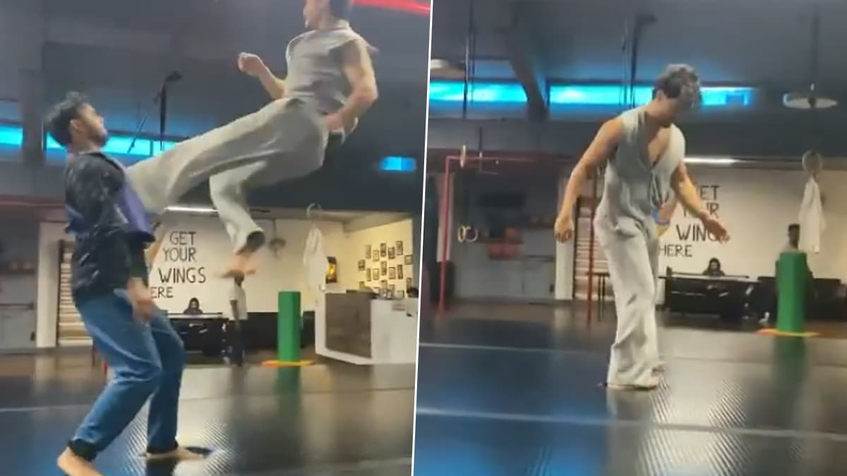 Tiger Shroff ने फिर दिखाया कमाल का स्टंट, देखिए भौचक्का कर देने वाला वीडियो