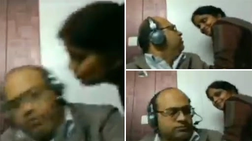 ज़ूम कॉल के दौरान पत्नी ने की पति को किस करने की कोशिश, उसके बाद जो हुआ..देखें वीडियो