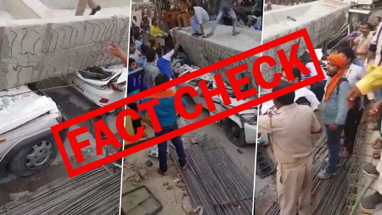 Fact Check: ठाणे के बालकुम में ढहा मेट्रो पिलर? 2018 के वाराणसी फ्लाईओवर हादसे का वीडियो गलत दावे के साथ हुआ वायरल