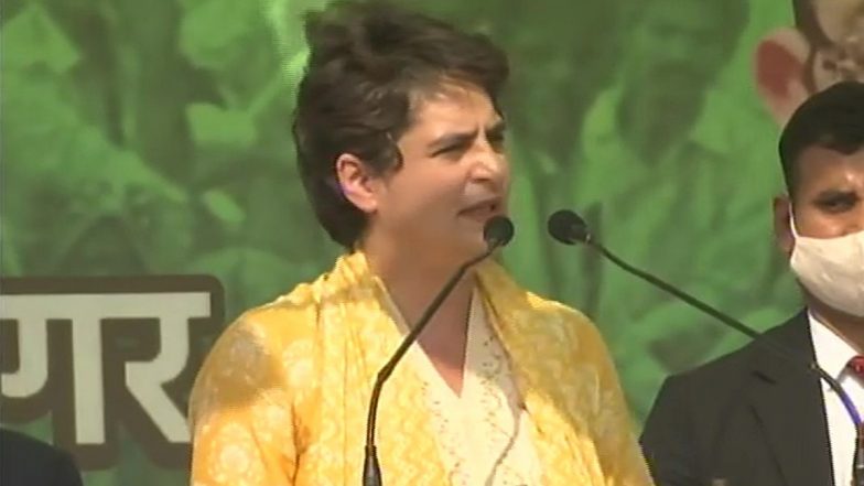 Farmers Protest: मुजफ्फरनगर में प्रियंका गांधी ने मोदी सरकार पर जमकर बरसी, कहा- किसानों को देशद्रोही, आतंकवादी कहा गया जबकि किसान देश का हृदय है