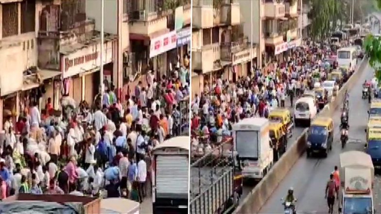 महाराष्ट्र में कोरोना का कहर पर लोगों में दिख रही लापरवाही, दादर सब्जी मंडी में उमड़ी भीड़