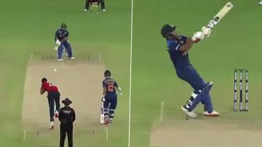 Ind vs Eng 1st T20 2021: जोफ्रा आर्चर की खतनाक गेंद पर ऋषभ पंत ने लगाया दिलेर छक्का, वीडियो देखकर आप भी रह जाएंगे हैरान
