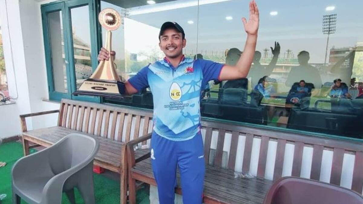 विजय हजारे ट्रॉफी में मिली जीत के बाद Prithvi Shaw ने कहा- ऑस्ट्रेलिया के कठिन दौरे के बाद मजबूती से वापसी करना चाहता था