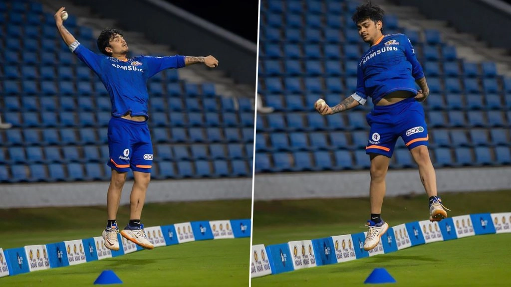 आईपीएल से पहले बाउंड्री लाइन के पास क्षेत्ररक्षण का प्रैक्टिस करते नजर आए ईशान किशन