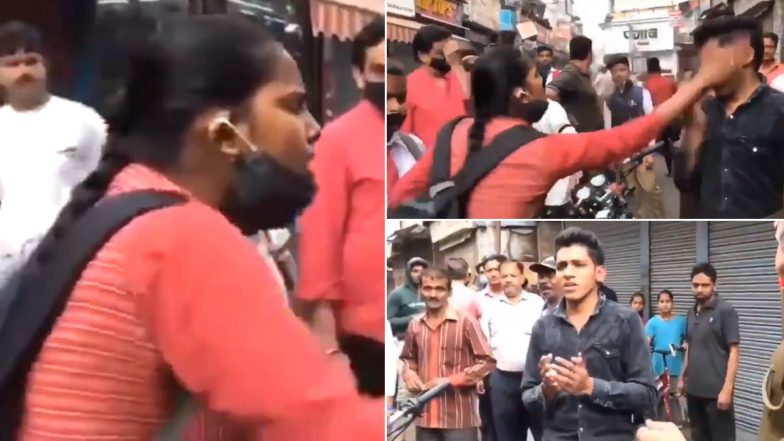 Uttar Pradesh: मेरठ के सदर बाजार में छात्रा के साथ छेड़छाड़ करना मनचलों को पड़ा भारी, जमकर हुई पिटाई, देखें वीडियो