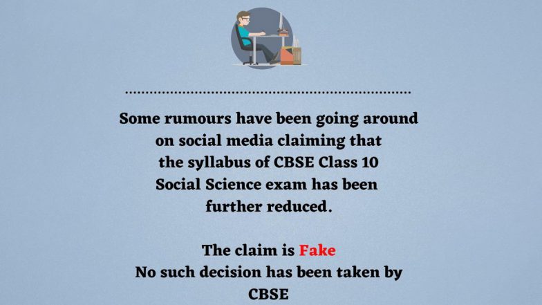Fact Check: CBSE क्लास 10th सामाजिक विज्ञान परीक्षा का सिलेबस हो गया है और कम? PIB से जानें सच्चाई
