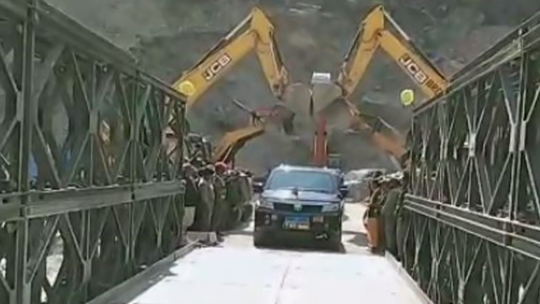 Uttarakhand:  BRO ने रिनी गाँव में नवनिर्मित बैली ब्रिज को आवाजाही के लिए खोल