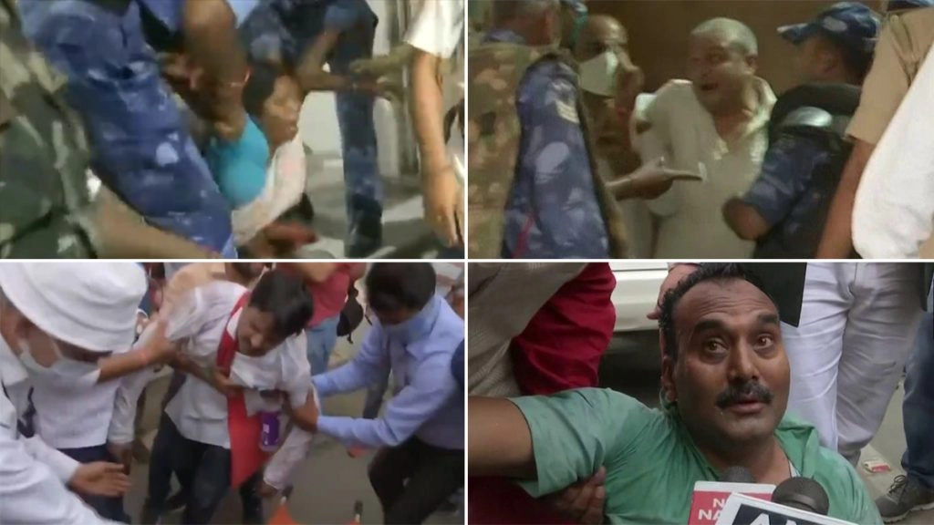 Bihar: पुलिस बिल को लेकर बिहार विधानसभा में जबरदस्त हंगामा, विधायकों और सुरक्षाबलों में हाथापाई, देखें Video