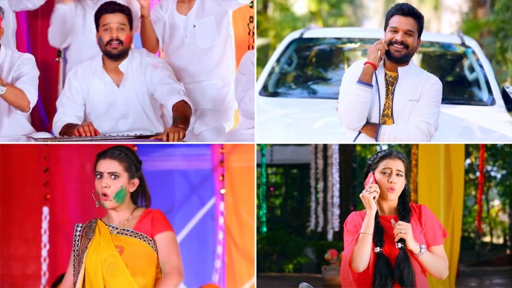 अक्षरा सिंह और रितेश पांडे का होली गाना 