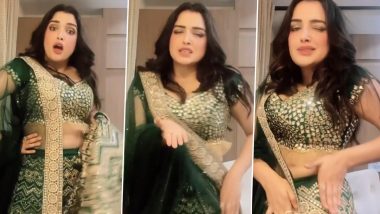 भोजपुरी एक्ट्रेस Aamrapali Dubey ने हरा लहंगा पहनकर 'लहंगवा लस लस करता' पर किया हॉट डांस, Instagram Reels पर Video हुआ Viral