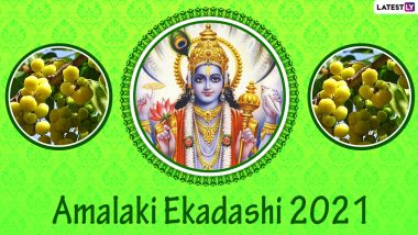 Amalaki Ekadashi 2021 Wishes & HD Images: हैप्पी आमलकी एकादशी! भेजें ये मनमोहक WhatsApp Stickers, GIF Greetings और Wallpapers