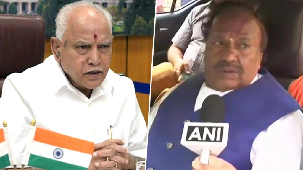 कर्नाटक सरकार में मंत्री केएस ईश्‍वरप्‍पा ने सीएम बीएस येदियुरप्पा पर लगाए उनके काम में ‘दखलंदाजी’ का आरोप