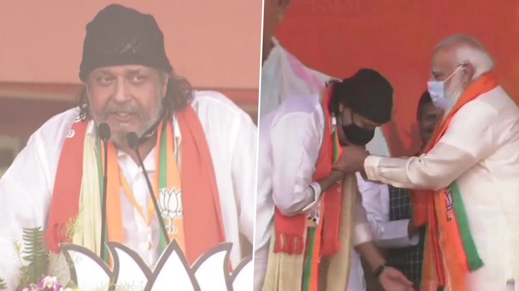 BJP में शामिल हुए मिथुन चक्रवर्ती 