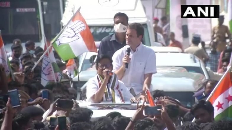 राहुल गांधी ने कन्याकुमारी में रोड शो के दौरान पीएम पर साधा निशाना, कहा-प्रधानमंत्री तमिलनाडु को टीवी की तरह देखते हैं और उन्हें लगता है वे रिमोट से इसे बदल देंगे