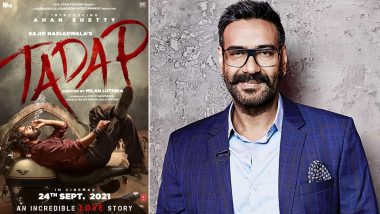 Tadap Poster: अक्षय कुमार के बाद अजय देवगन भी हुए इमोशनल, अहान शेट्टी की फिल्म का पोस्टर किया शेयर