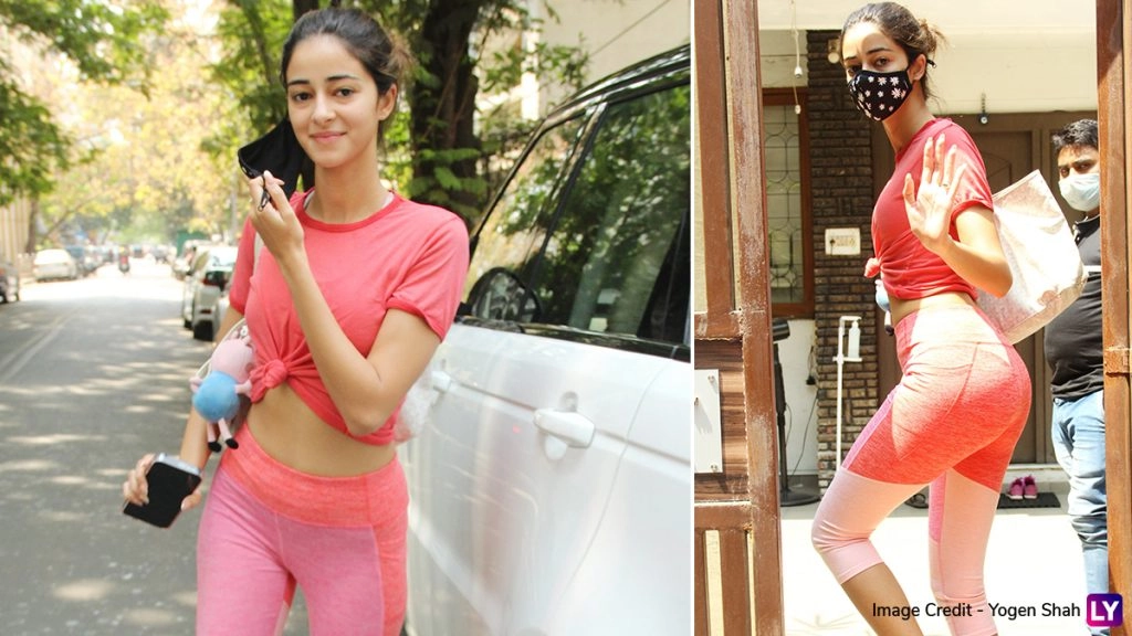 फैंस के मन को भाया अनन्या पांडे का जिम लुक, गुलाबी टी-शर्ट और ट्रैक पेंट्स पहनकर एक्ट्रेस ने जीता दिल