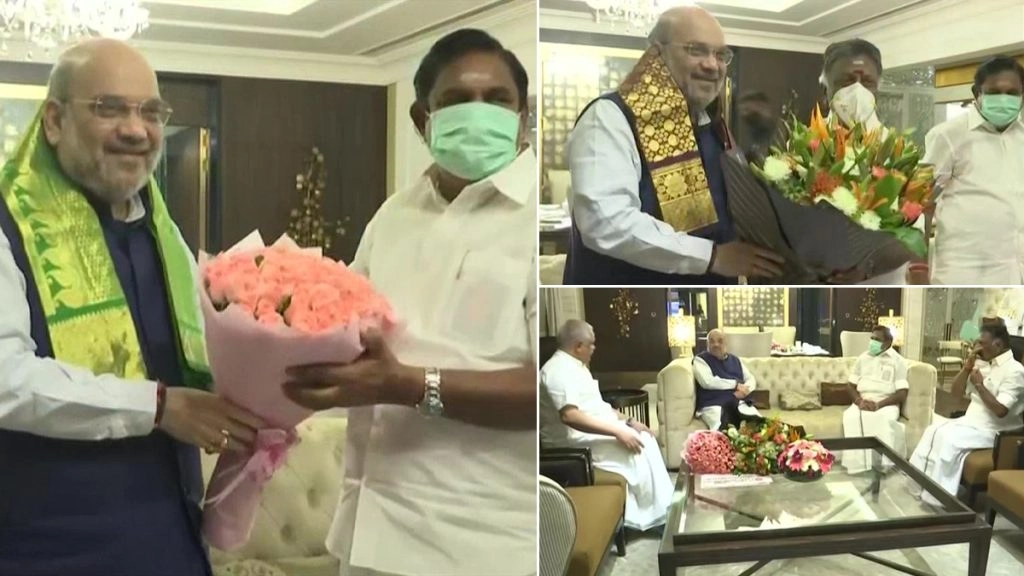 सीटों के बंटवारे को लेकर नेताओं ने अमित शाह से बातचीत की